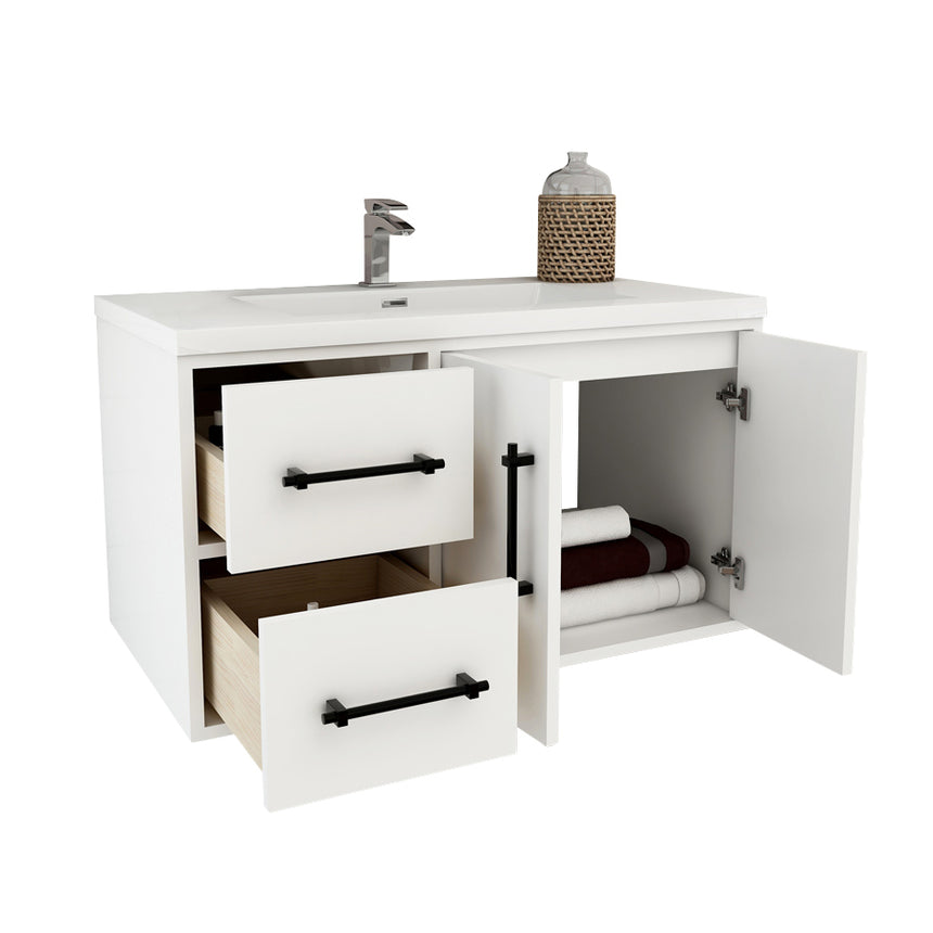 Belgian Floating Vanity (Latest Model) - 2nd Generation (24"-84")