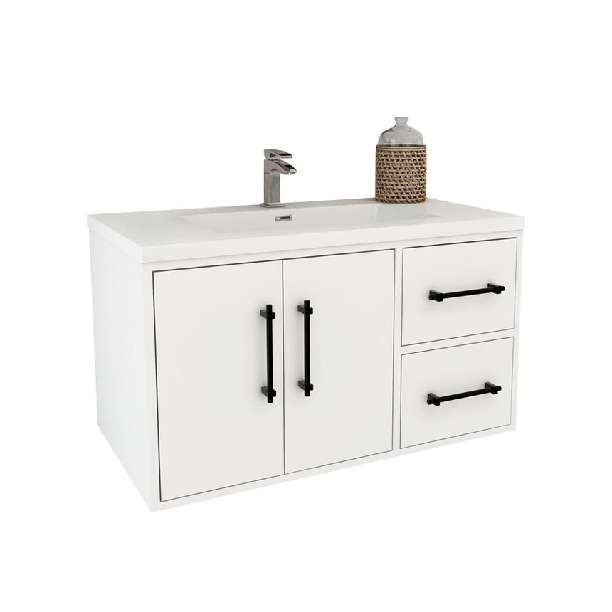 Belgian Floating Vanity (Latest Model) - 2nd Generation (24"-84")