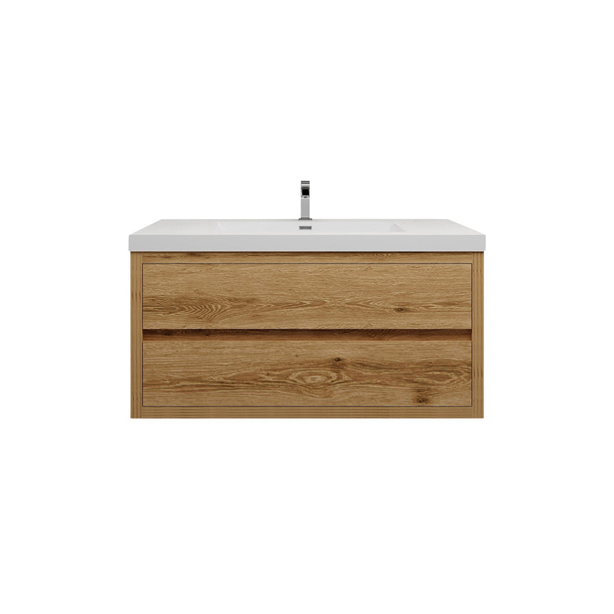 72 inch Andorra Floating Vanity American Yellowwood