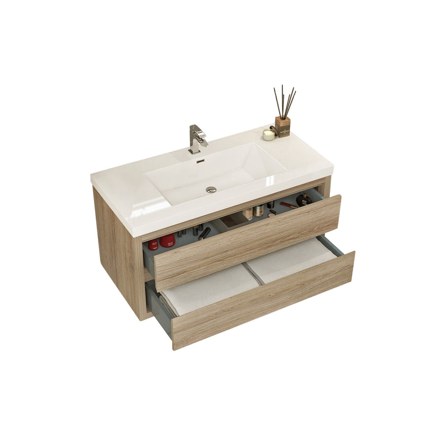 72 inch Andorra Floating Vanity American Yellowwood