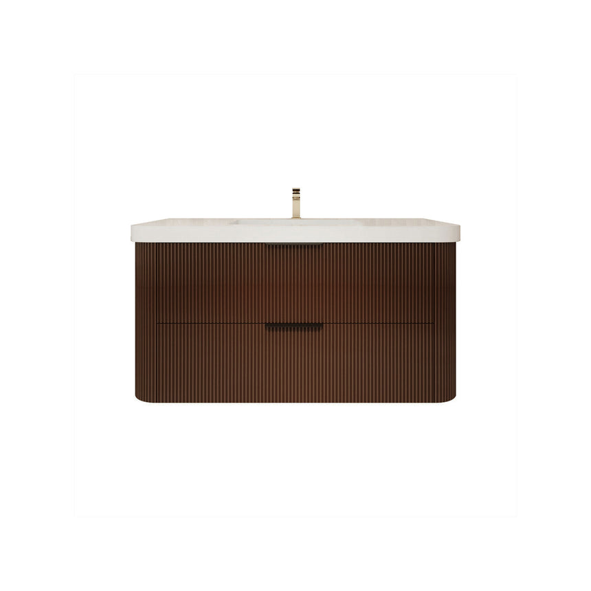 Livia Fluted Floating Vanity Cover