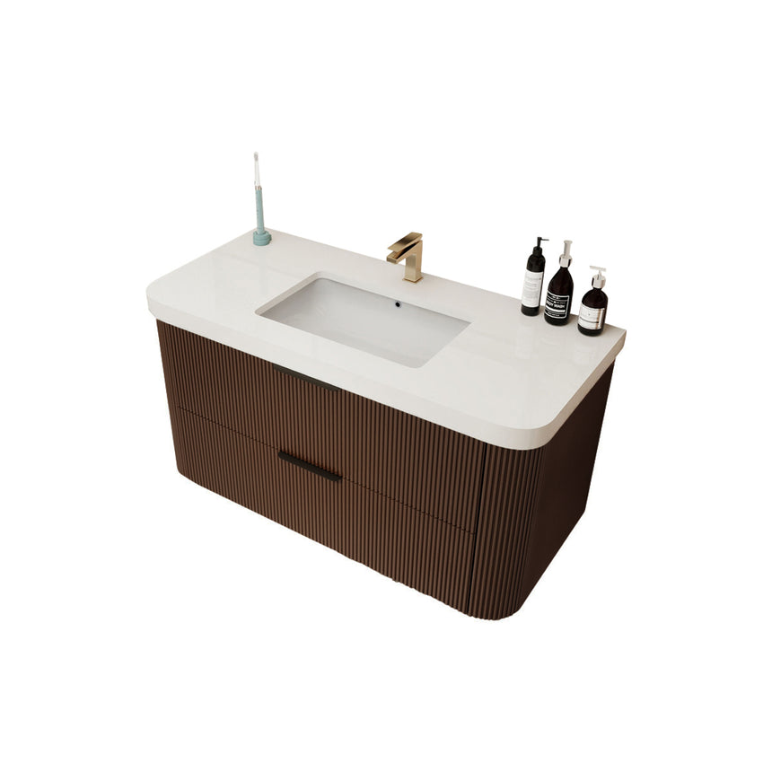 Livia Fluted Floating Vanity Cover