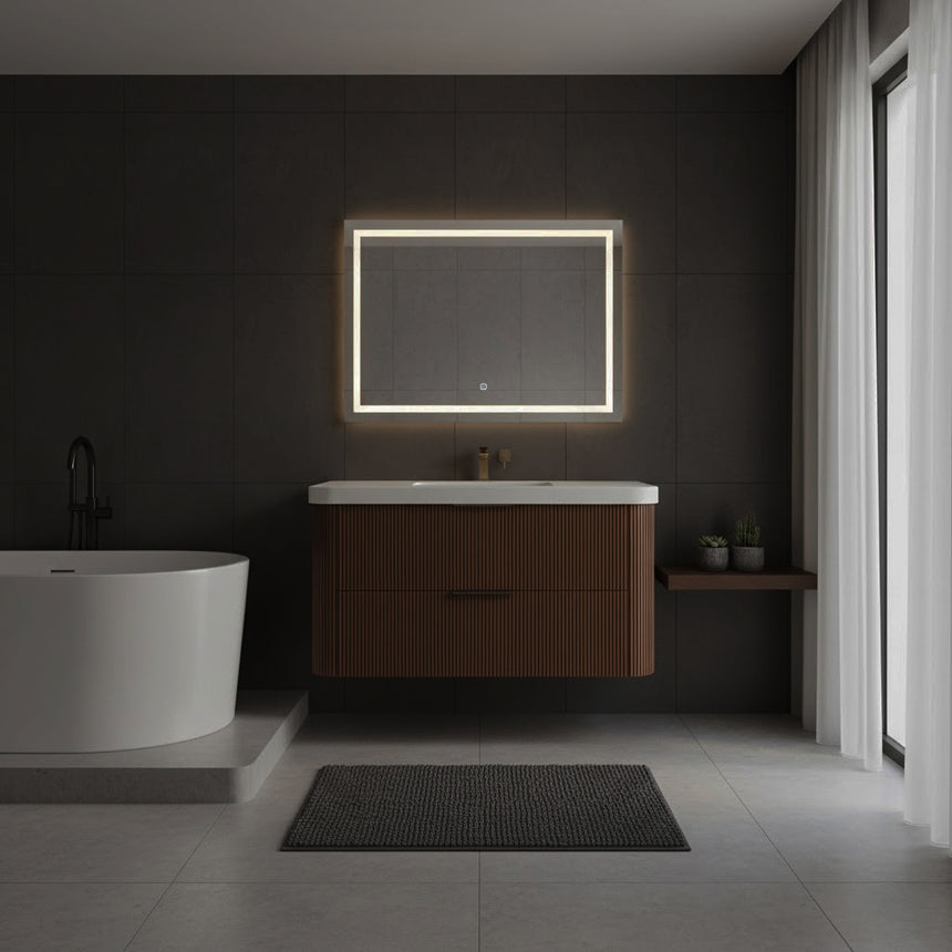 Livia Fluted Floating Vanity Cover