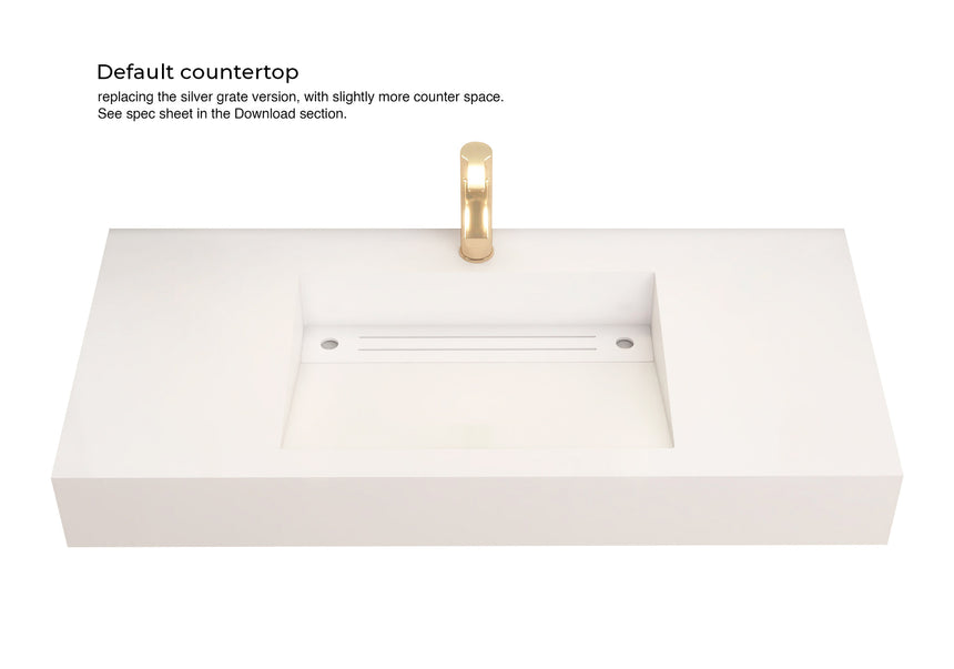 60D inch Breton Floating Vanity Walnut