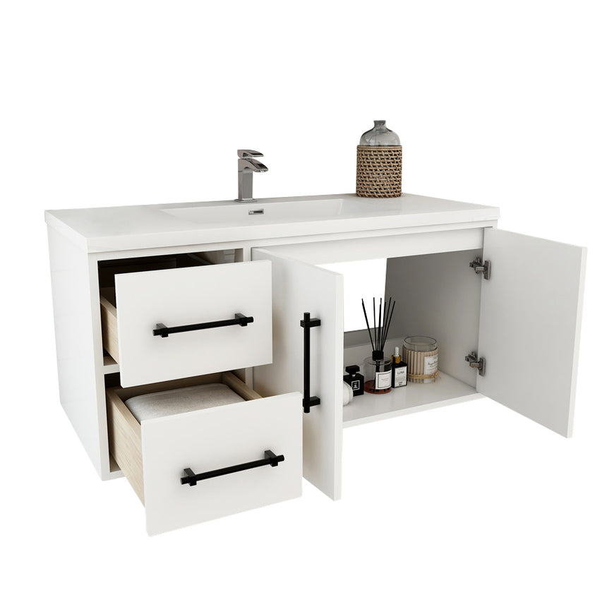 Belgian Floating Vanity (Latest Model) - 2nd Generation (24"-84")