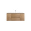 42 inch Monterey Floating Vanity II in Light Walnut Finish