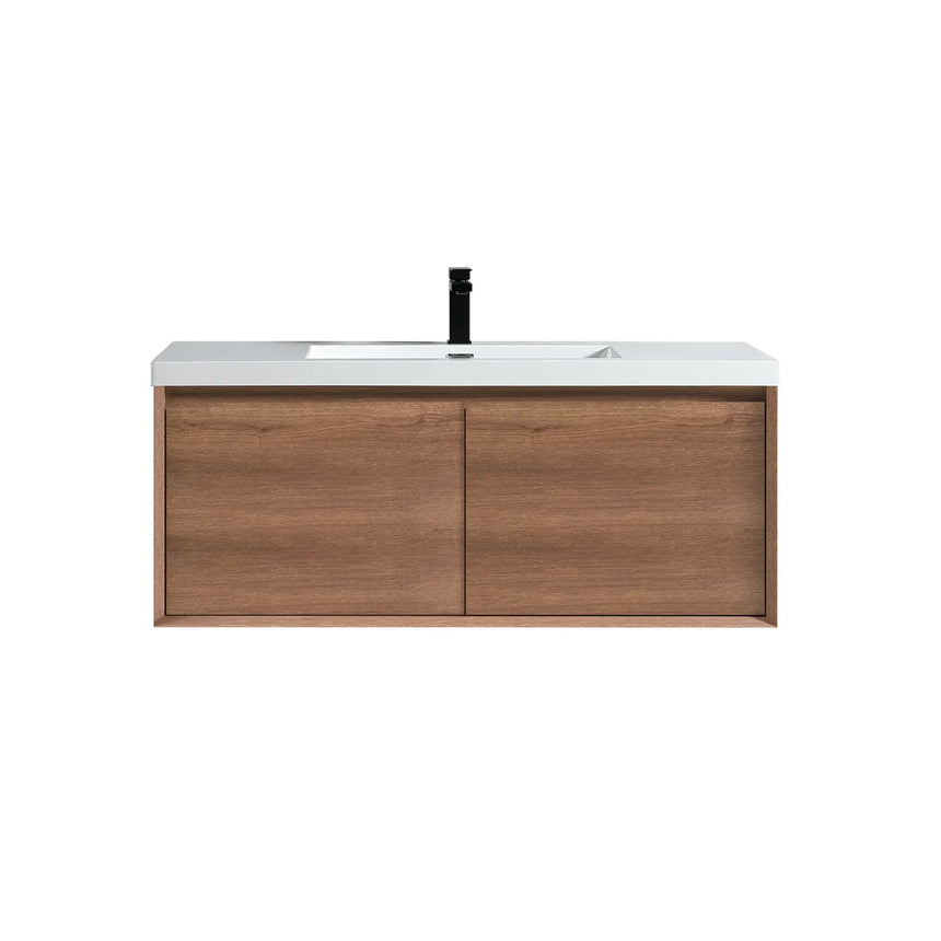 42 inch Vitolo Floating Vanity Natural Oak