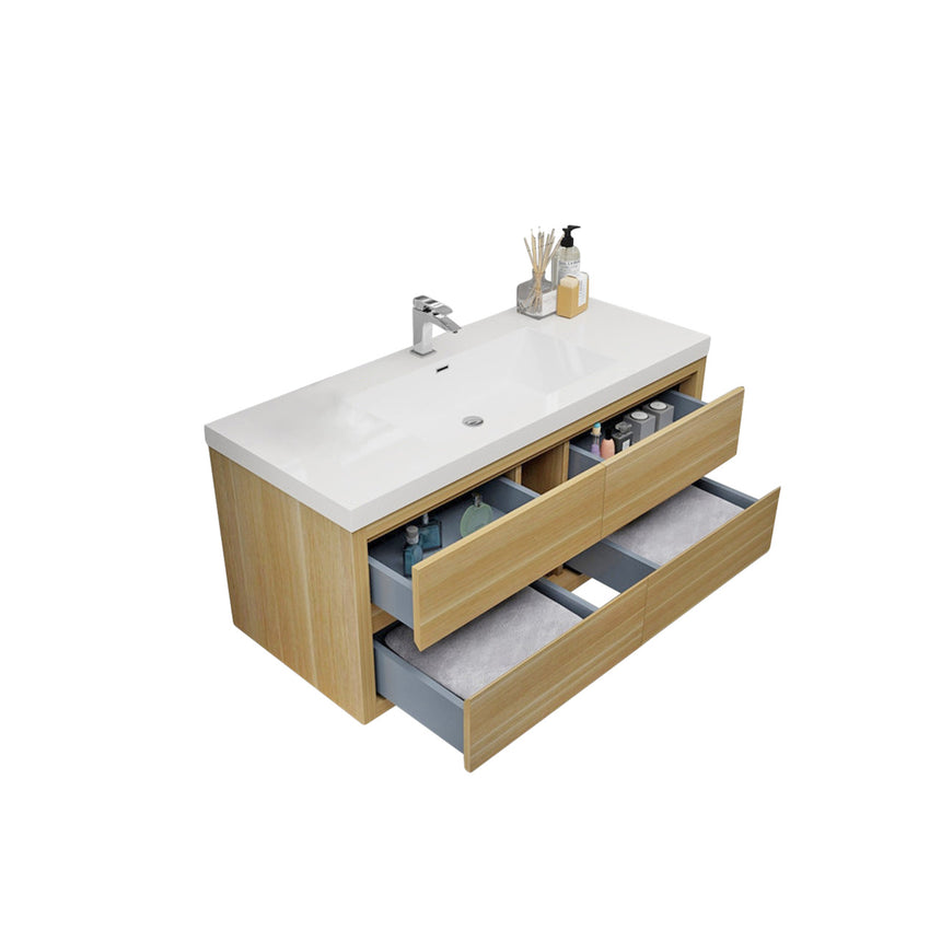 72 inch Andorra Floating Vanity American Yellowwood