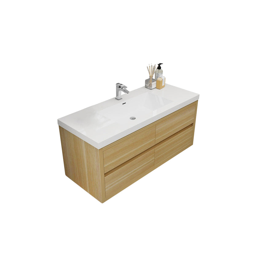 72 inch Andorra Floating Vanity American Yellowwood