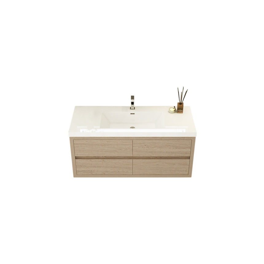 72 inch Andorra Floating Vanity American Yellowwood