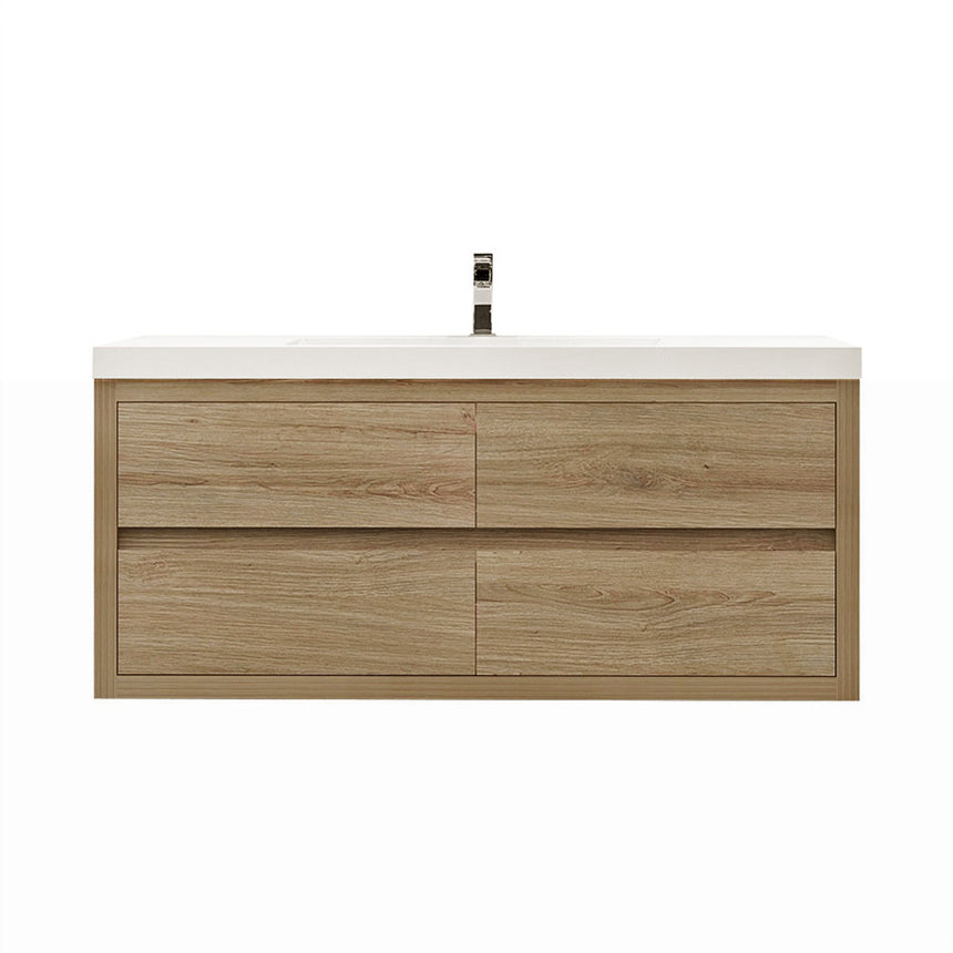 72 inch Andorra Floating Vanity American Yellowwood