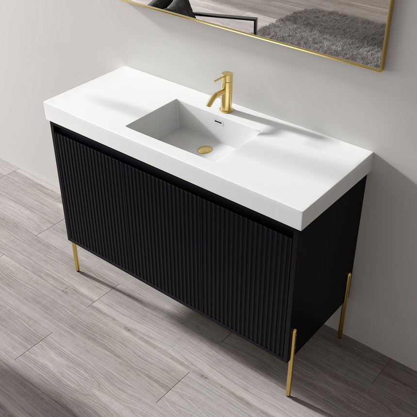 48D inch Bayford modern vanity Walnut