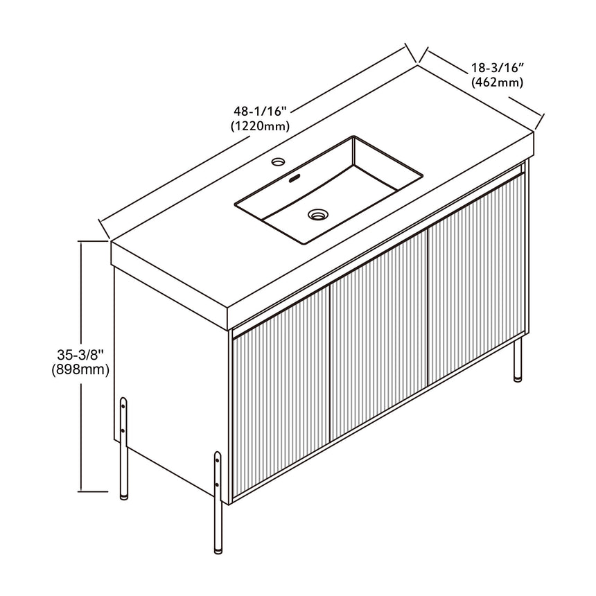 Bayford Modern Vanity (18"-72")