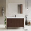 48 inch Bayford modern vanity walnut