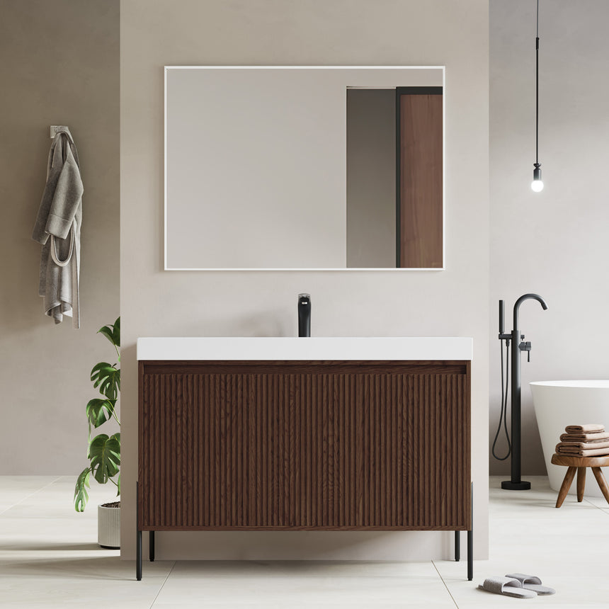 48D inch Bayford modern vanity Walnut