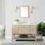 48 inch Chivery Modern Vanity in Light Oak Finish