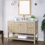 48 inch Chivery Modern Vanity in Light Oak Finish