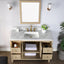 48 inch Chivery Modern Vanity in Light Oak Finish