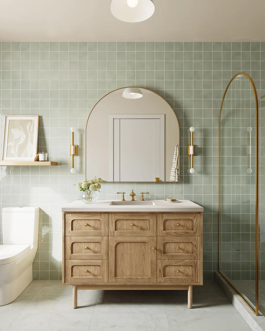 72 inch Essen Floating Vanity Carrara Marble