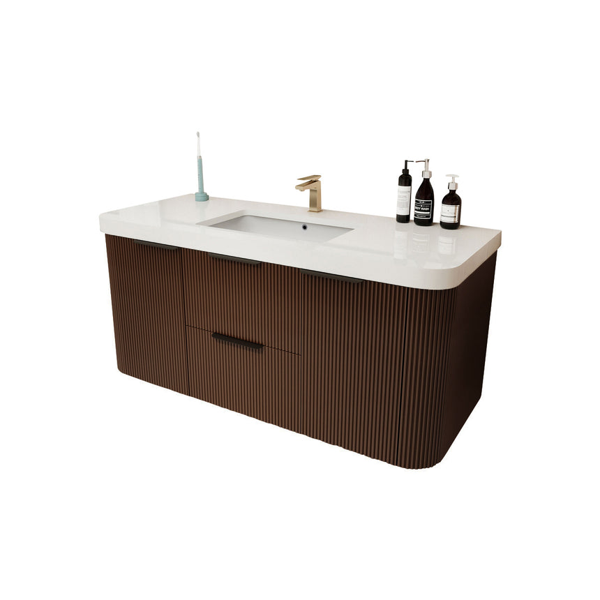Livia Fluted Floating Vanity Cover