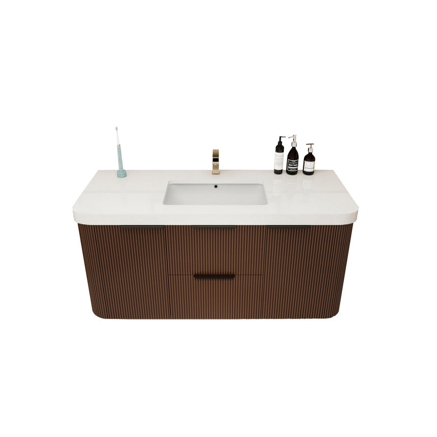Livia Fluted Floating Vanity Cover