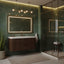 Modern Bathroom Design with Green marble wall tile, and O&N Floating vanity