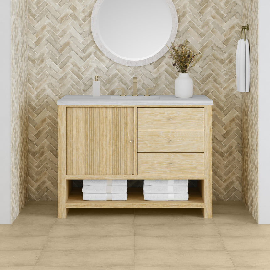 72 inch Rathenow modern vanity Zeus Quartz cover