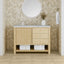 48 inch Rathenow modern vanity Ethereal Noctis Quartz top