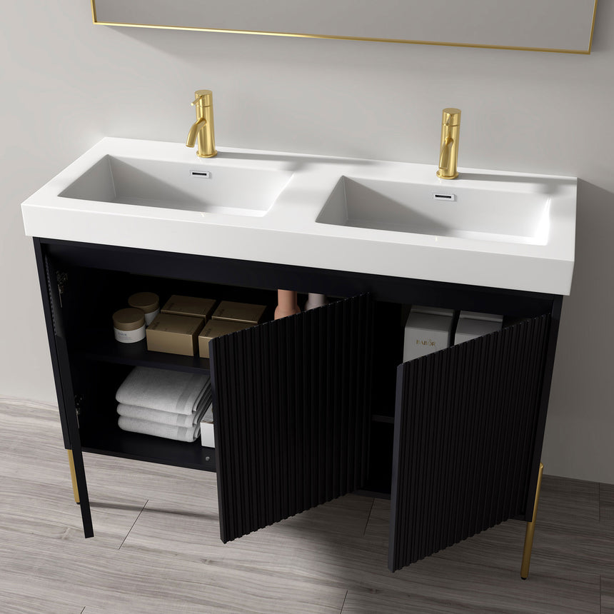 48D inch Bayford modern vanity Walnut