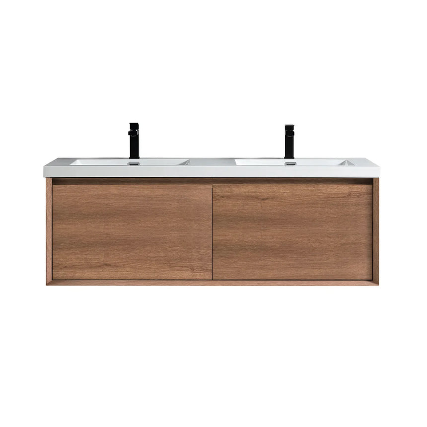 42 inch Vitolo Floating Vanity Natural Oak