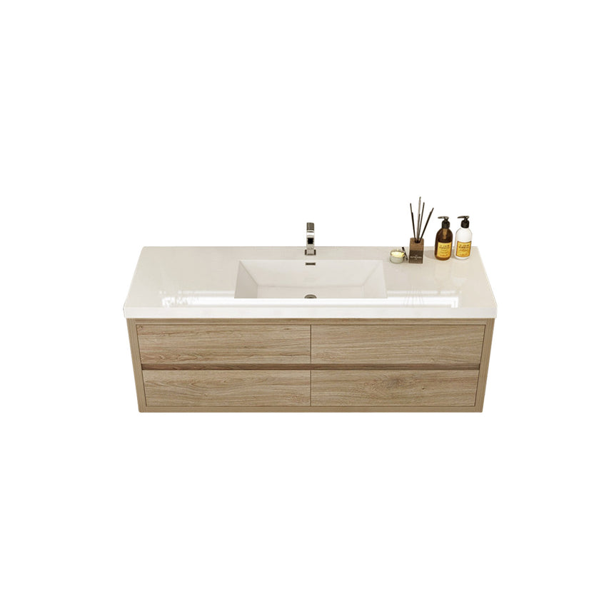 72 inch Andorra Floating Vanity American Yellowwood