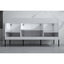 60 inch Bayford modern vanity white back view