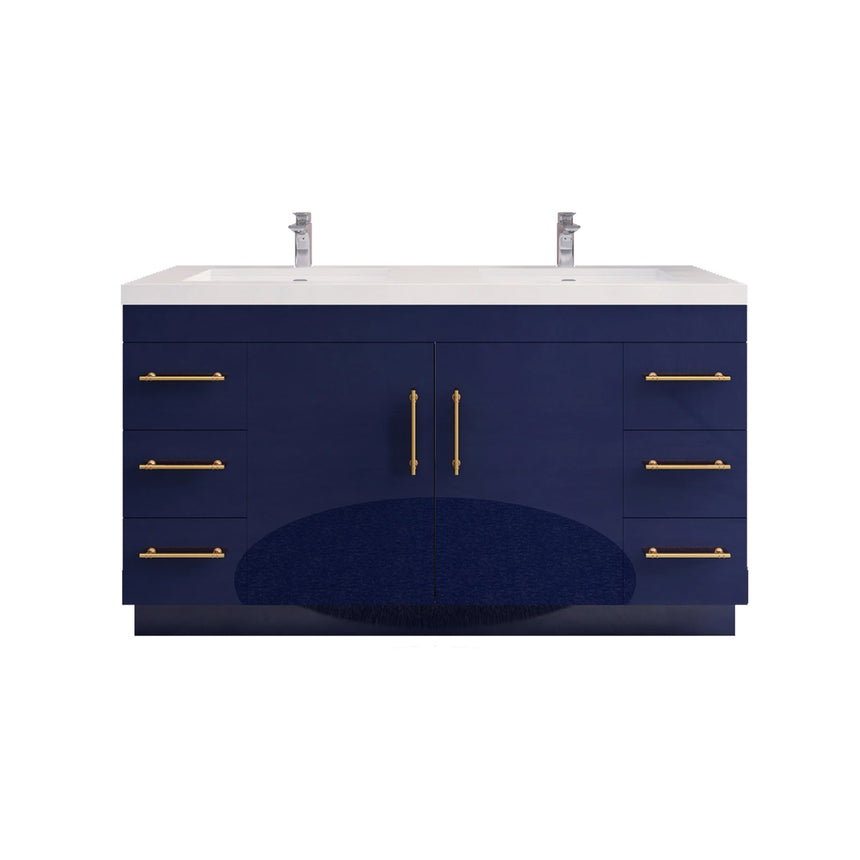 Bathroom with wooden vanity, sink, and decorative elements.