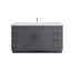 Gloss Gray Bathroom Vanity in White Background