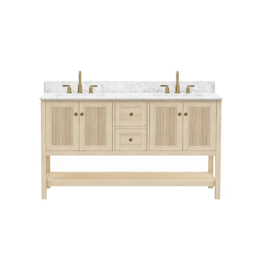 48 inch Chivery Modern Vanity in Light Oak Finish