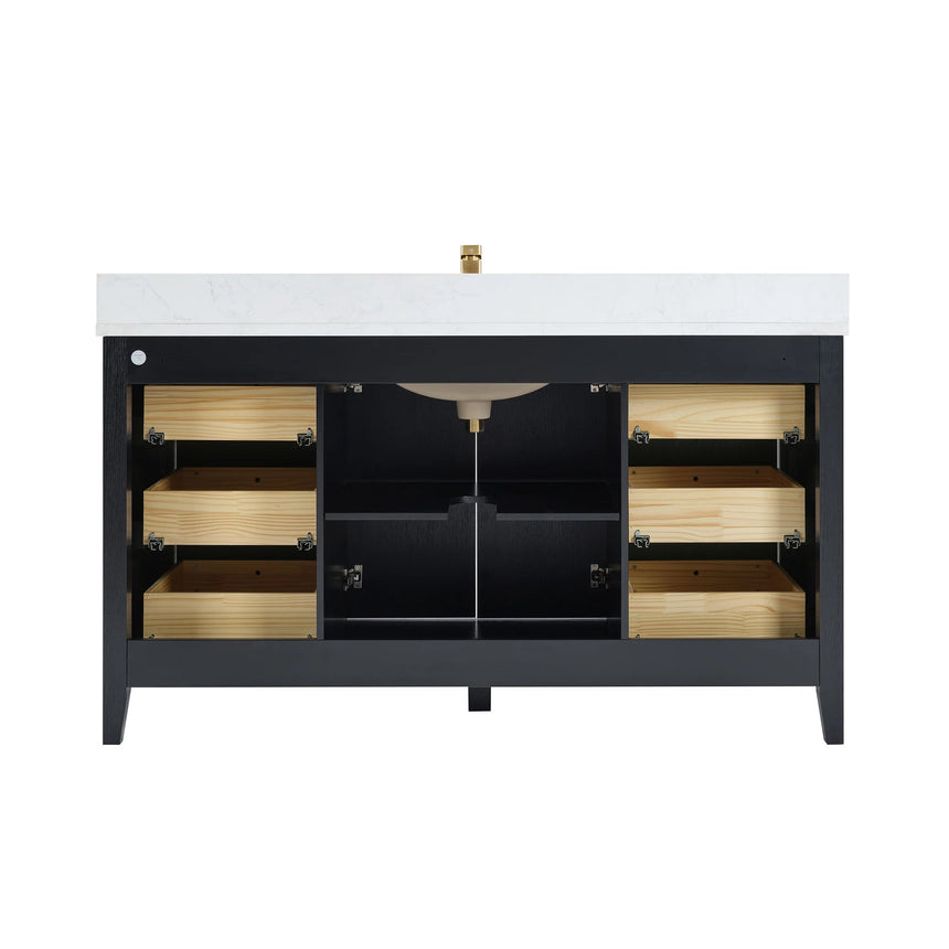 Bathroom vanity with double sink, mirrors, and towels in a well-lit room.