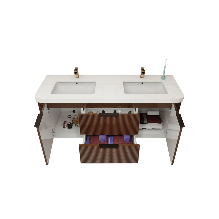 Livia Fluted Floating Vanity Cover