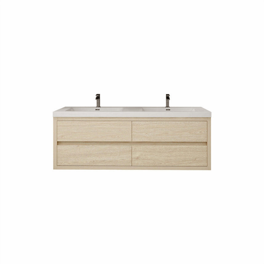 72 inch Andorra Floating Vanity American Yellowwood