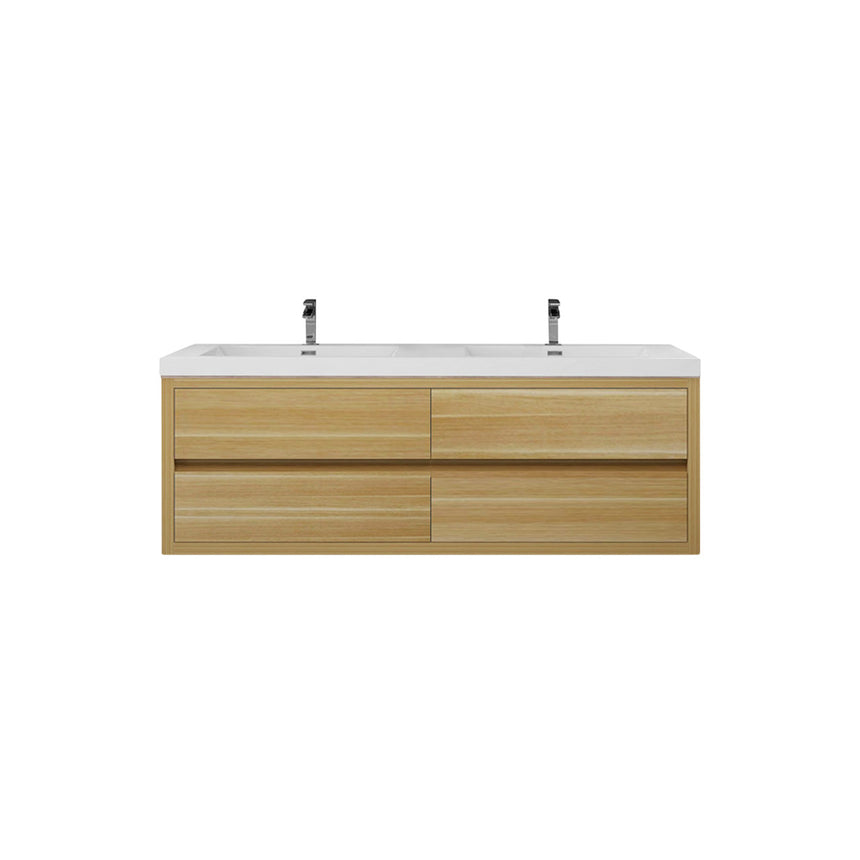 72 inch Andorra Floating Vanity American Yellowwood