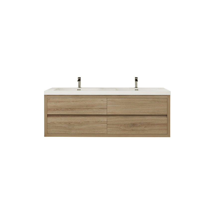 72 inch Andorra Floating Vanity American Yellowwood