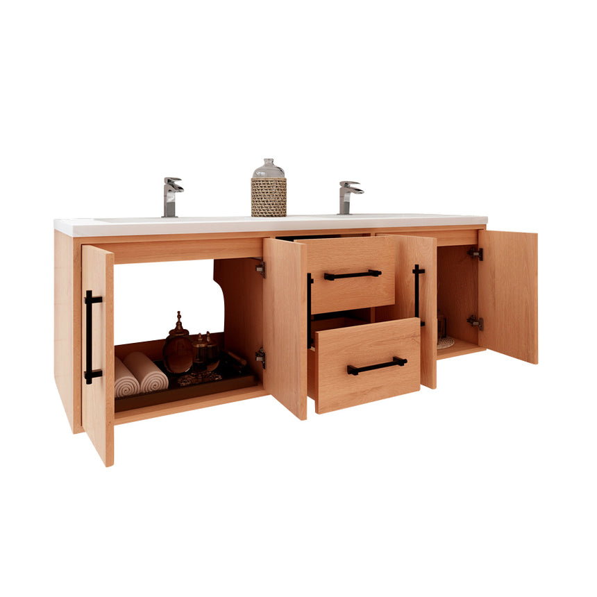 Belgian Floating Vanity (Latest Model) - 2nd Generation (24"-84")