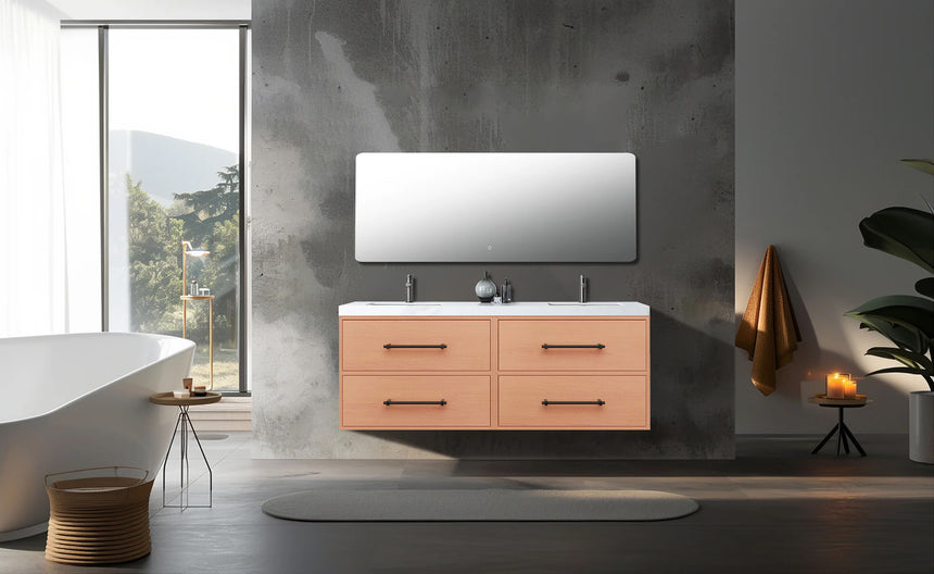 Belgian Floating Vanity (Latest Model) - 2nd Generation (24"-84")