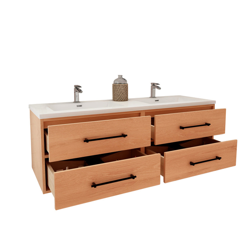 Belgian Floating Vanity (Latest Model) - 2nd Generation (24"-84")