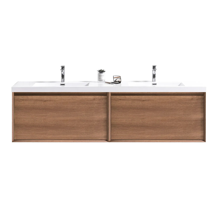 42 inch Vitolo Floating Vanity Natural Oak