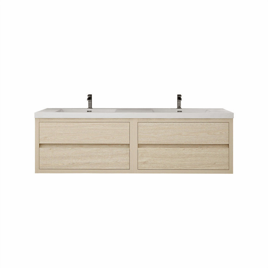 72 inch Andorra Floating Vanity American Yellowwood