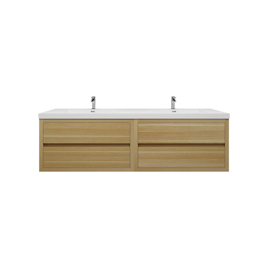 72 inch Andorra Floating Vanity American Yellowwood