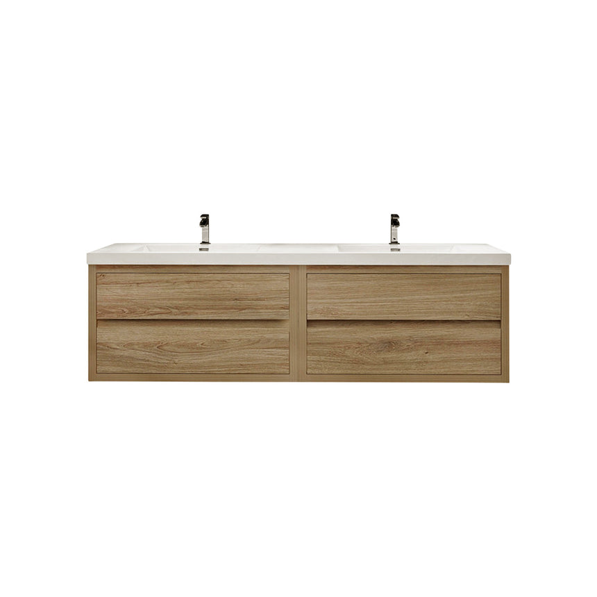 72 inch Andorra Floating Vanity American Yellowwood