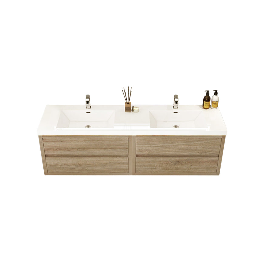 72 inch Andorra Floating Vanity American Yellowwood