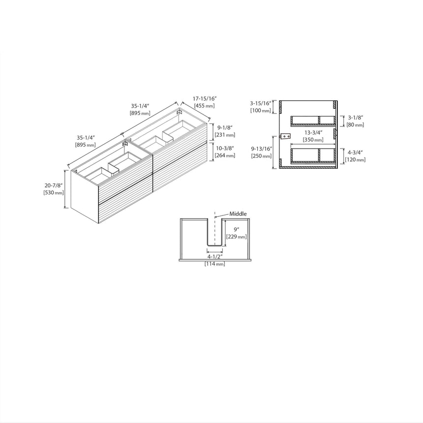 Andorra Floating Vanity (24"-72")