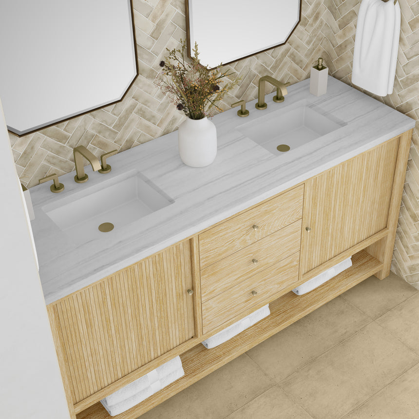 72 inch Rathenow modern vanity Zeus Quartz cover